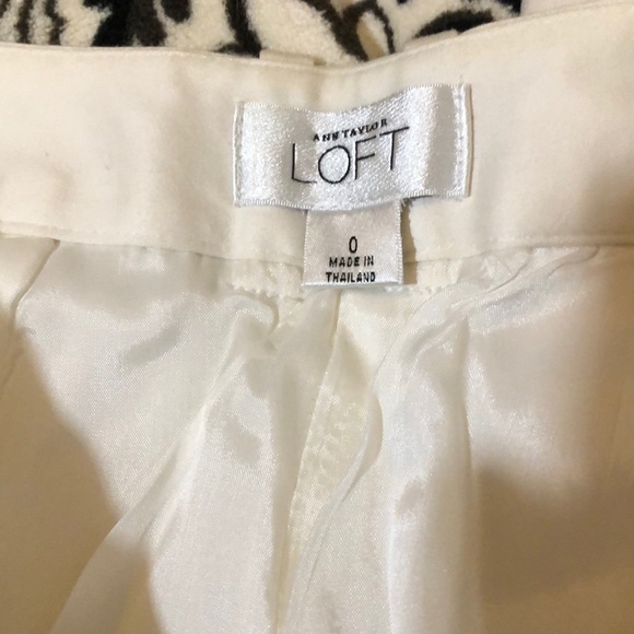 LOFT cotton blend white pants - Picture 3 of 8